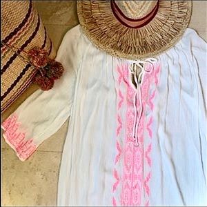 Blue Island beach cover up